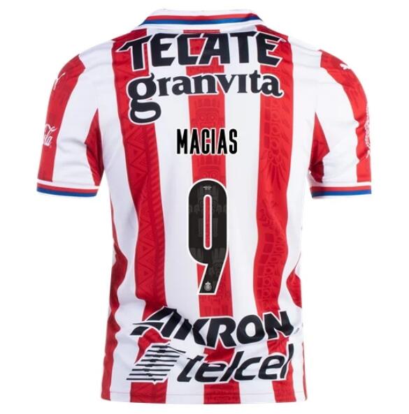 Chivas Guadalajara Home Kit Soccer Jersey JOSÉ JUAN MACÍAS #9 2020/21